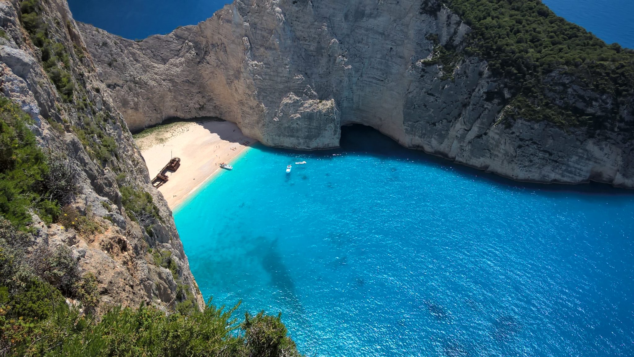 Shipwreck bay Zakynthos